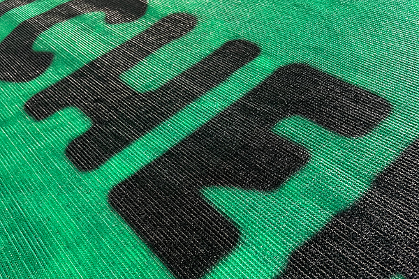 winddoek met airbrushprint